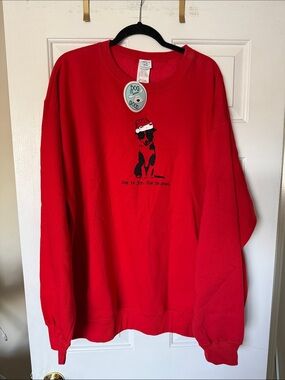 Dog Is Good Red Crewneck Sweatshirt